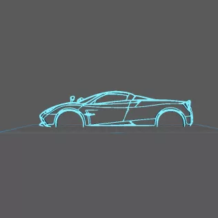 Pagani - Huayra Wall Art