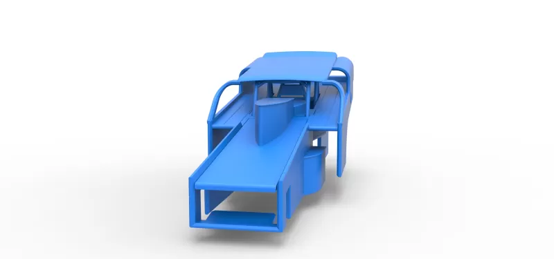 Shell of Vintage Dirt Modified stock car Version 2 Scale 1:25 - Model preview 4