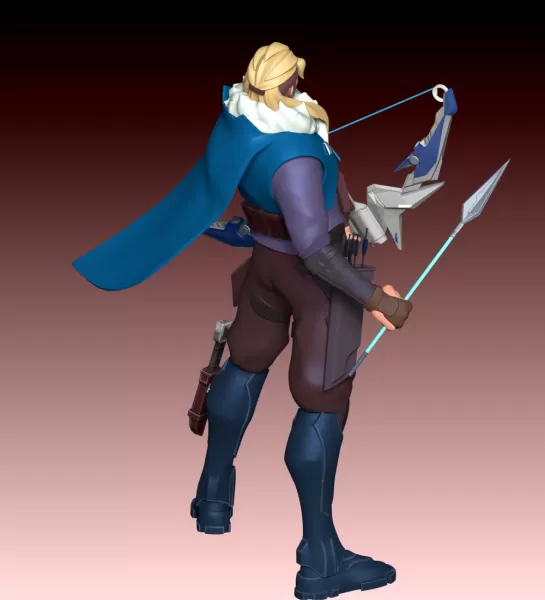 Sova Valorant FanArt - Model preview 7