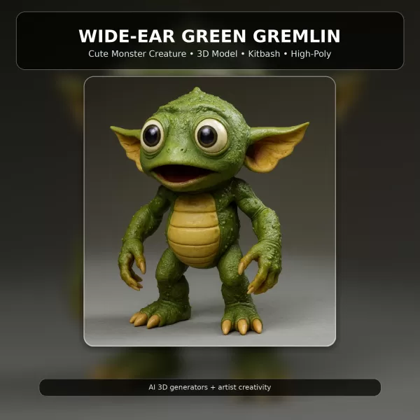 Fantasy Toy Character Collection Kitbash High-Poly 3D Model Set - Model preview 8