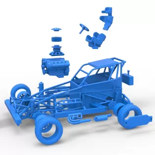 New Zealand Superstock car Base Version 4 Scale 1:25 - Model thumbnail 25