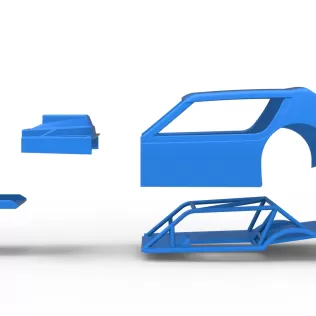 Shell of Vintage Asphalt Modified stock car V8 Scale 1:25 - Model thumbnail 21