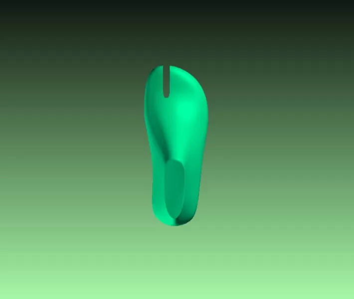 Kids Flip-Flop Slipper Shoe Last 3D Printable STL - Model preview 7