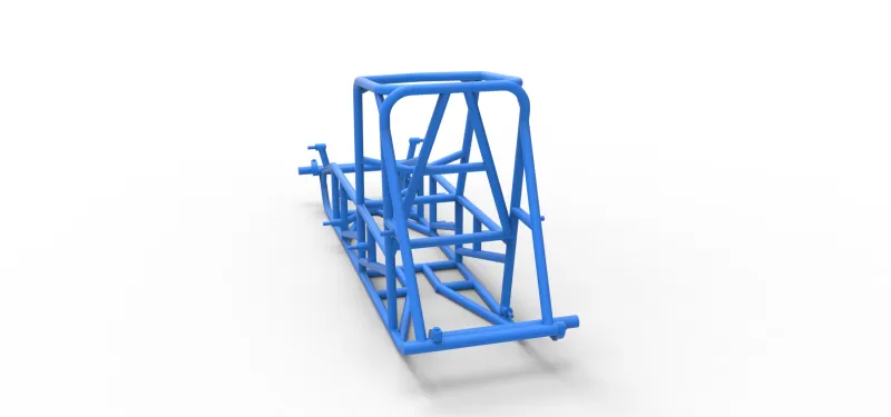 Frame of Vintage Sprint car Version 2 Scale 1:25 - Model preview 10