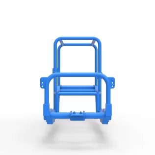 Frame of Vintage Supermodified stock car Scale 1:25 - Model thumbnail 5