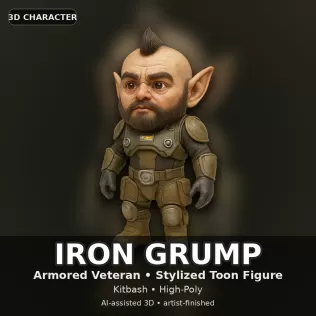 Pocket Pioneers – Stylized 3D Character Collection (6-Pack) - Model thumbnail 6