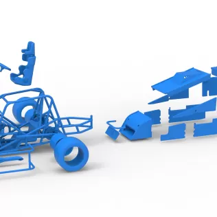 Pavement Silver Crown Car Version 3 Scale 1:25 - Model thumbnail 28