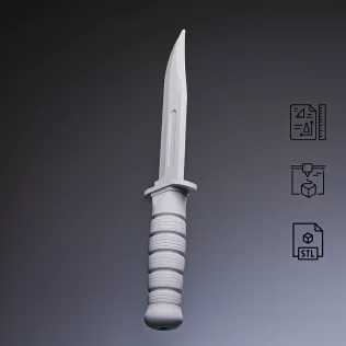 KA-BAR Combat Knife #RoZ - Model thumbnail 6