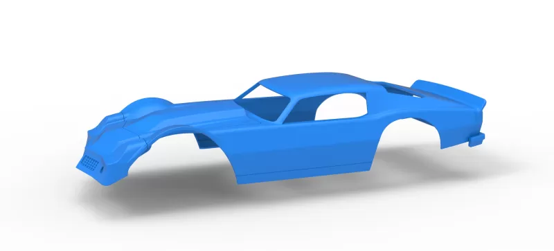 Shell of Vintage Dirt late model Race car Version 2 Scale 1:25 - Model preview 1