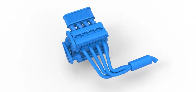 Engine of New Zealand Minisprint Scale 1:25 - Model preview 2