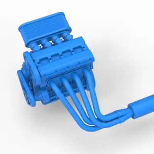 Engine of New Zealand Minisprint Scale 1:25 - Model thumbnail 2