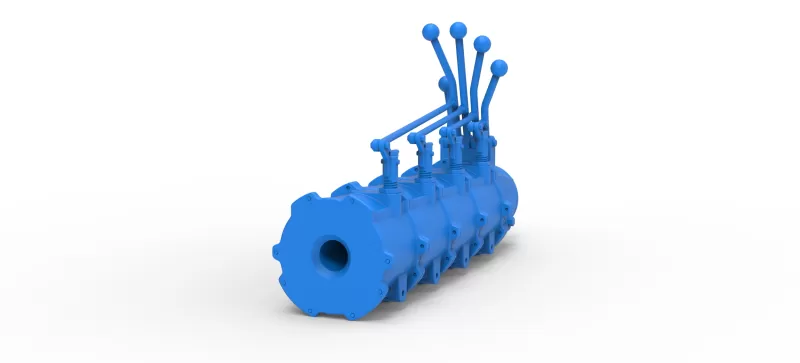 Modular planetary transmission for drag racing Scale 1:25 - Model preview 5