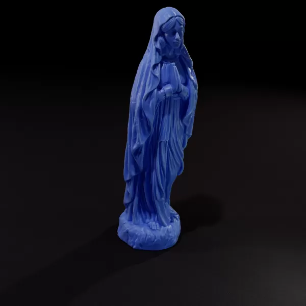 Virgin Mary Statue 3D Print Model - Model preview 2