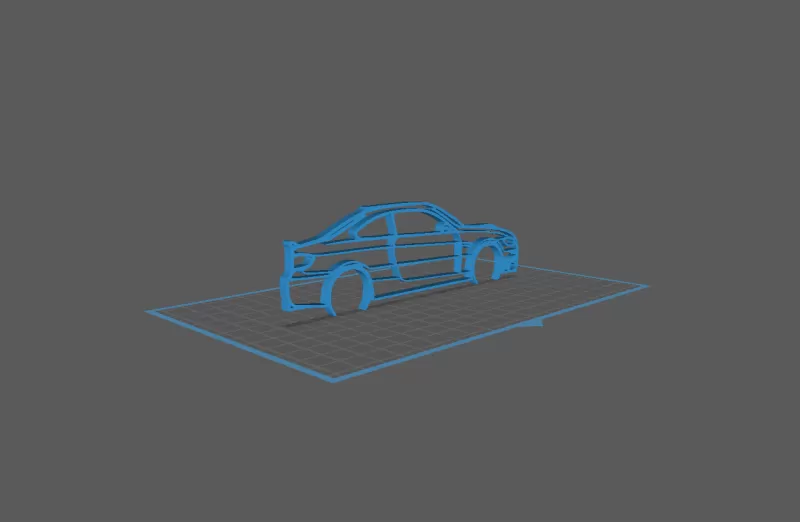 BMW - M3 E92 Wall Art - Model preview 1