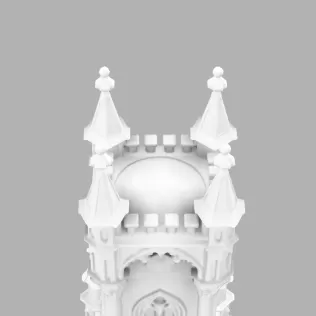 Gothic Candle Tower – Moonspire - Model thumbnail 5