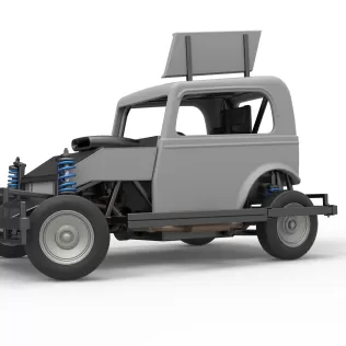 New Zealand Ministock car while turning Scale 1:25 - Model thumbnail 2