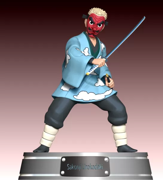 Sakonji Urokodaki - Demon Slayer - Model preview 2