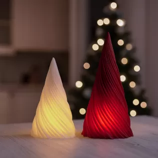 Twisted Christmas Tree | Candle Holder & Decor Set | 2 pcs - Model thumbnail 2