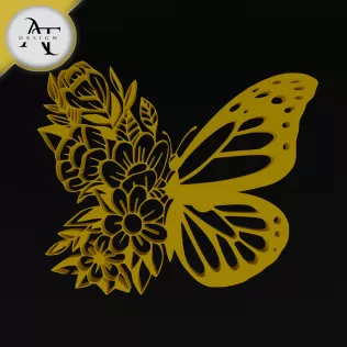 Butterfly - Silhouette - 2D Wall Art Decor