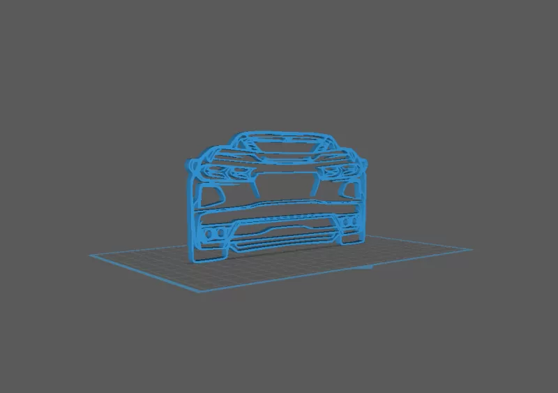 Chevrolet - Corvette C8 Wall Art - Model preview 2