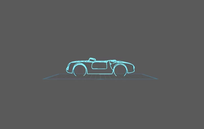 Porsche - 550 Spyder Wall Art - Model preview 1