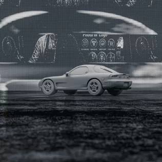 Mazda RX-7 (1978) – 3D Printable Car Model - Model thumbnail 4