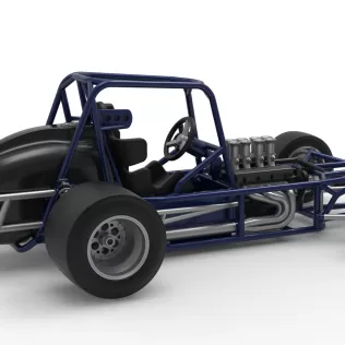 Pavement Silver Crown Car Base Version 2 Scale 1:25 - Model thumbnail 20