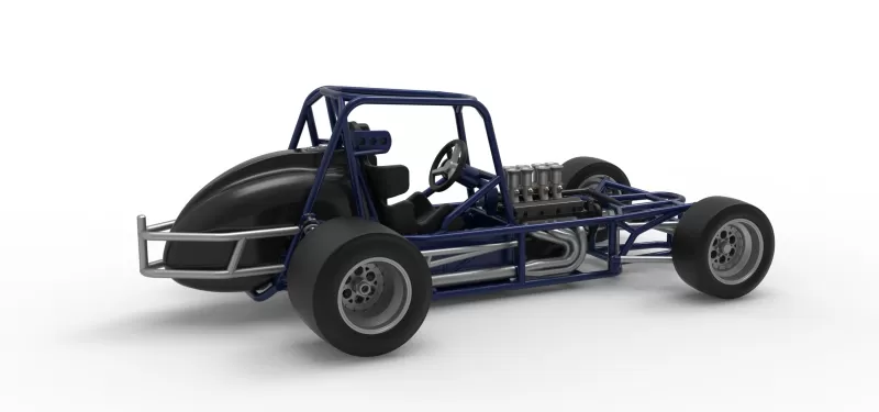 Pavement Silver Crown Car Base Version 2 Scale 1:25 - Model preview 20