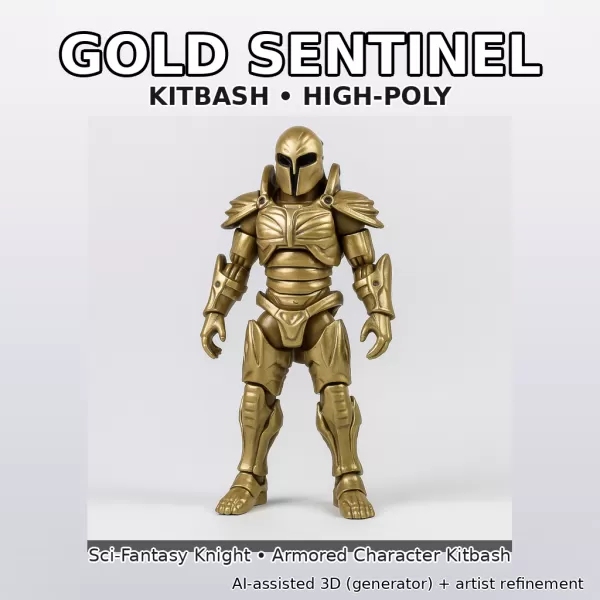 Cinematic Creature + Mech Kitbash Pack (High-Poly 3D Models) - Model preview 10