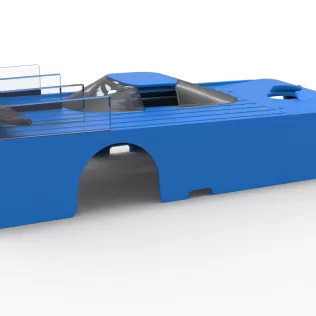 Shell of Vintage Asphalt Outlaw Super late model Scale 1:25 - Model thumbnail 15