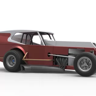 Vintage Dirt Modified stock car Version 5 Scale 1:25 - Model thumbnail 25