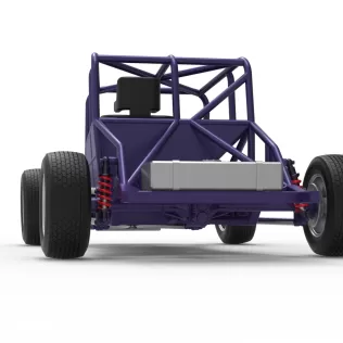 Canadian vintage modified stock car Base Scale 1:25 - Model thumbnail 15