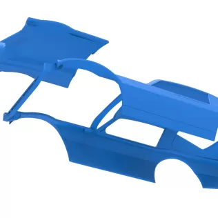 Shell of Vintage Dirt late model Race car Scale 1:25 - Model thumbnail 17