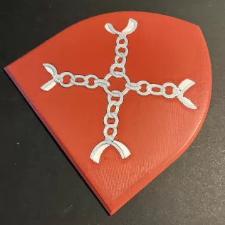 Game of Thrones Sigil of House Umber Coaster - Model thumbnail 4