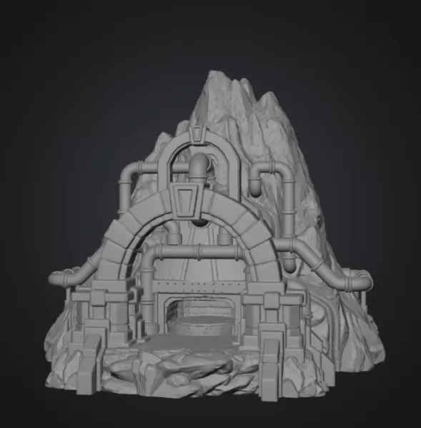 Dwarven Lava Forge STL File for 3D Print - Model preview 11