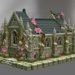 Blossom Cathedral STL File for 3D Print - Model thumbnail 9