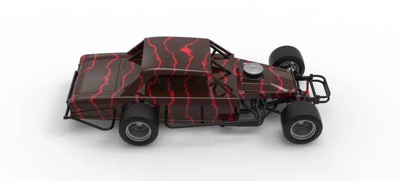 Vintage Asphalt Modified stock car V13 Scale 1:25 - Model preview 23