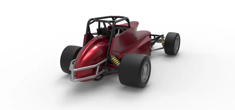 Pavement Silver Crown Car Version 2 Scale 1:25 - Model preview 18