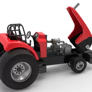 Pro Stock Pulling Tractor Version 6 Scale 1:25 - Model thumbnail 23