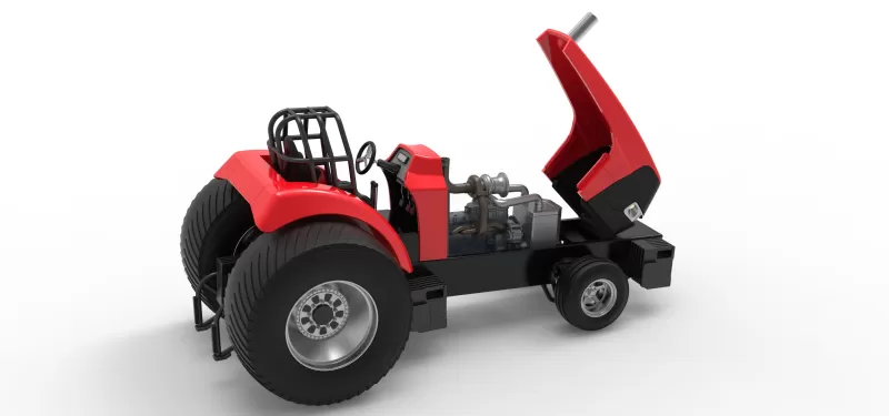 Pro Stock Pulling Tractor Version 6 Scale 1:25 - Model preview 23