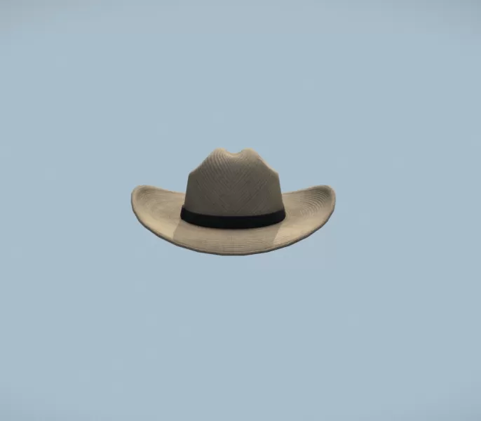 Unisex Summer Straw Hat - Model preview 3
