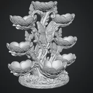 Butterfly Flower Bowl Organizer STL File for 3D Print
