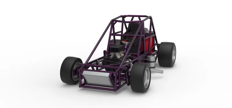 Experimental Pavement Silver Crown Car Base Version 2 Scale 1:25 - Model preview 5