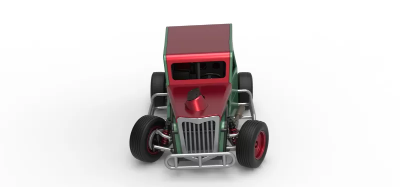 Dwarf car while turning Scale 1:25 - Model preview 8