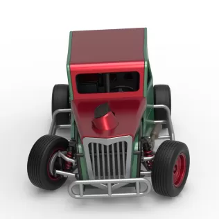 Dwarf car while turning Scale 1:25 - Model thumbnail 8