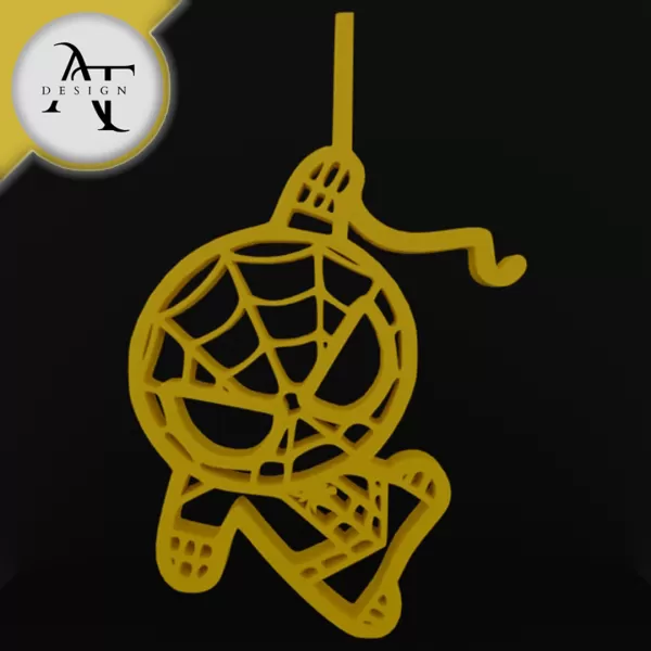 Spidey - Little Spiderman - Marvel - Silhouette - 2D Wall Art - Model preview 1