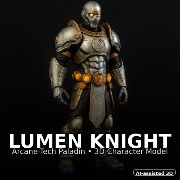 Emberforge Guardians — High-Poly Kitbash Character Pack (10 Mode - Model preview 12
