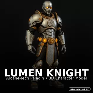 Emberforge Guardians — High-Poly Kitbash Character Pack (10 Mode - Model thumbnail 12