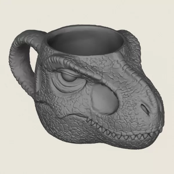 Dinosaur Milk Coffee Mug - Model preview 5