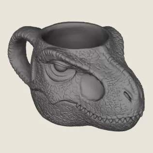 Dinosaur Milk Coffee Mug - Model thumbnail 5